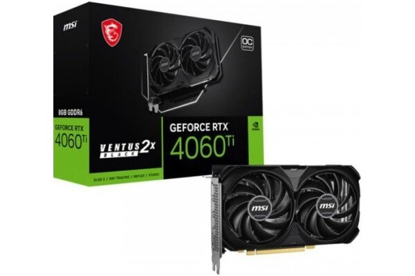 Karta graficzna MSI RTX 4060 Ti E1 Ventus 2X OC 8GB GDDR6