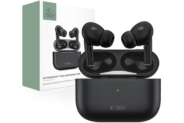 Słuchawki Tech-Protect Earphone Pro Dokanałowe Przewodowe czarny