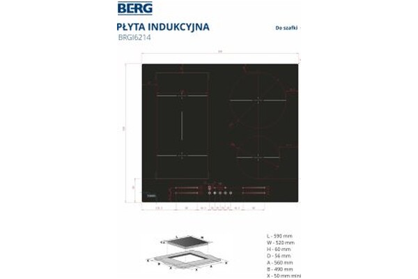 Płyta indukcyjna BERG BRGI6214