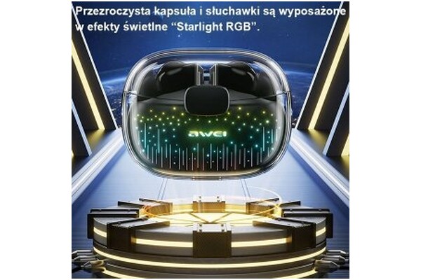 Słuchawki Awei T52 Pro Douszne Bezprzewodowe czarny