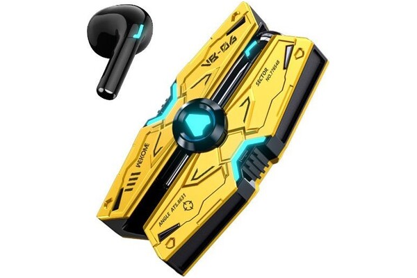 Słuchawki WEKOME VB06 Mecha Series Douszne Bezprzewodowe żółty