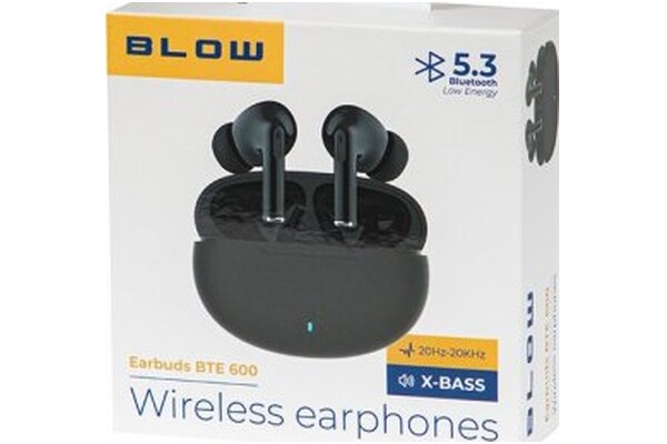 Słuchawki BLOW BTE600 Earbuds Douszne Bezprzewodowe czarny