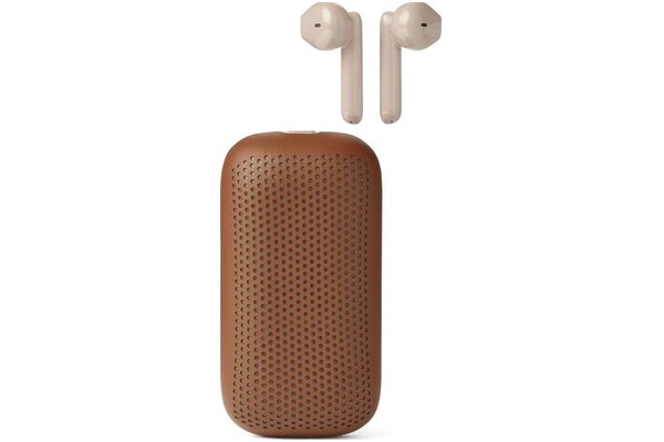 Słuchawki LEXON LA127C Speakerbuds Douszne Przewodowe brązowy