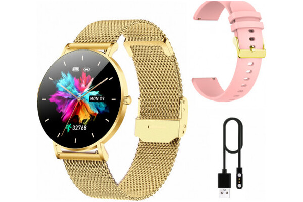 Smartwatch Manta Alexa Złoto-różowy