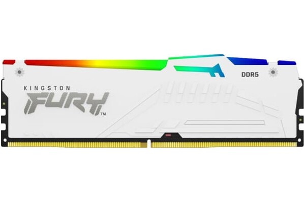 Pamięć RAM Kingston Fury White Beast RGB 32GB DDR5 5200MHz Z radiatorem 1.25V 36CL