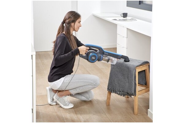 Odkurzacz BLACK&DECKER BXVMS600E pionowy z pojemnikiem niebieski
