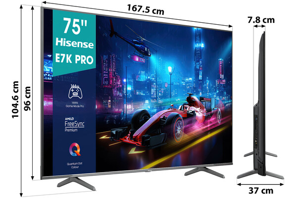 Telewizor Hisense 75E7KQ PRO 75" 4K Ultra HD