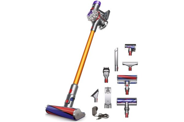 Odkurzacz DYSON V8 Absolute New pionowy z pojemnikiem Stalowo-pomarańczowy