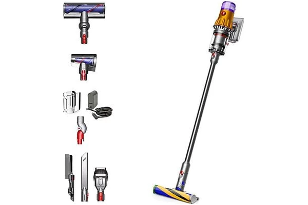Odkurzacz DYSON V12 Absolute Detect Slim pionowy z pojemnikiem Stalowo-złoty