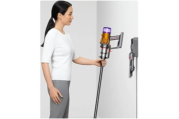 Odkurzacz DYSON V12 Absolute Detect Slim pionowy z pojemnikiem Stalowo-złoty