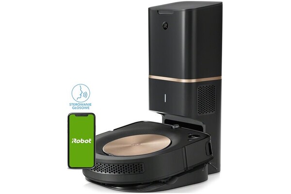 Odkurzacz iRobot S9+ Roomba robot sprzątający z pojemnikiem czarny