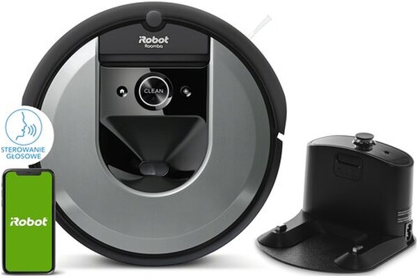 Odkurzacz iRobot I7 Roomba (i7150) robot sprzątający z pojemnikiem szaro-czarny