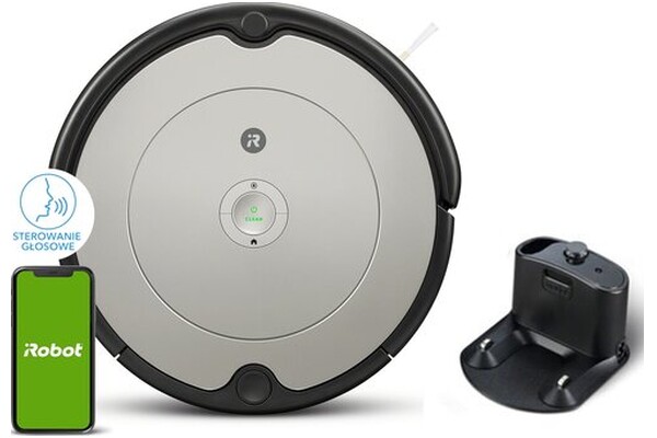 Odkurzacz iRobot 698 Roomba robot sprzątający z pojemnikiem czarno-szary
