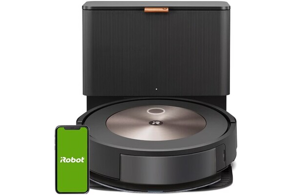 Odkurzacz iRobot J5+ Roomba robot sprzątający z pojemnikiem czarno-szary