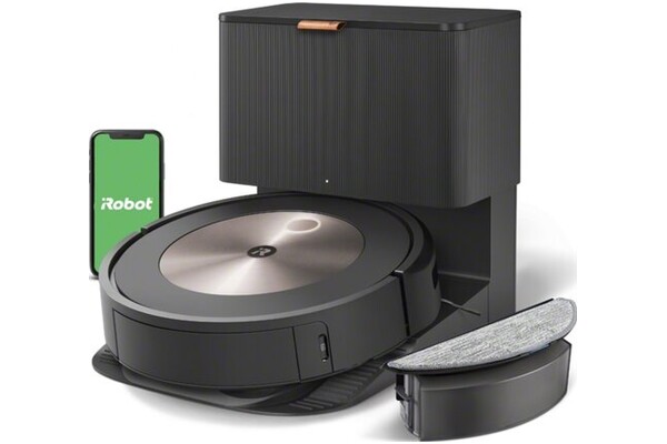Odkurzacz iRobot J5+ Roomba robot sprzątający z pojemnikiem czarno-szary