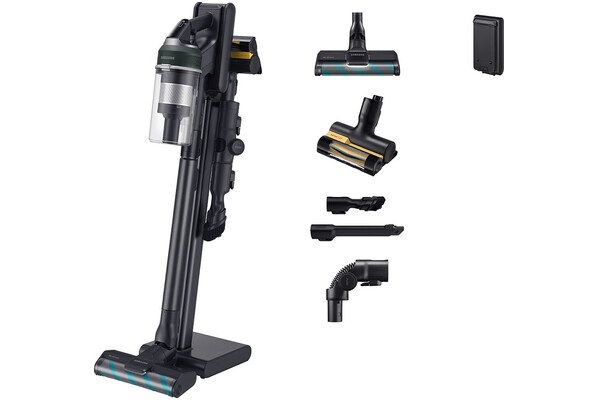 Odkurzacz Samsung VS20C954CTN Jet 95 Multi pionowy z pojemnikiem 580W czarno-zielony