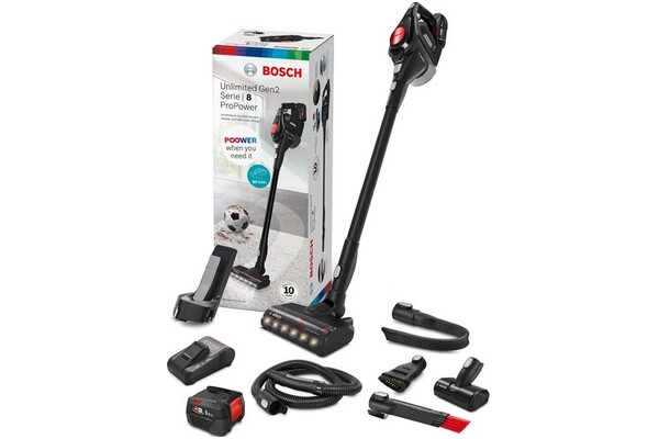 Odkurzacz Bosch BCS8225POW Unlimited ProPower pionowy z pojemnikiem czarny