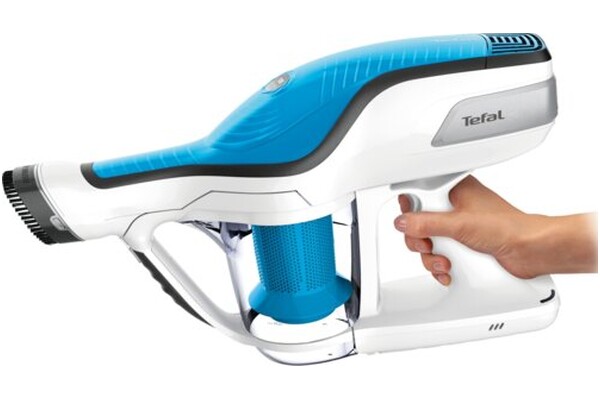 Odkurzacz Tefal TY9490 Air Force 360 Flex Aqua pionowy z pojemnikiem Biało-niebieski