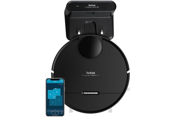 Odkurzacz Tefal RG7975 Xplorer Serie 95 robot sprzątający z pojemnikiem czarny