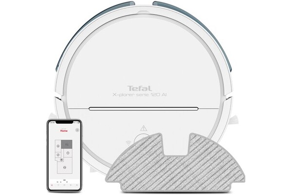 Odkurzacz Tefal RG7867 Xplorer Serie 120 robot sprzątający z pojemnikiem biały