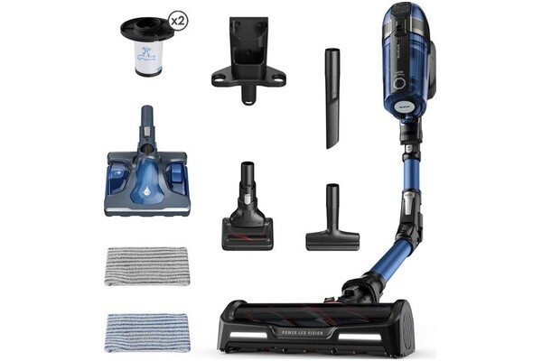 Odkurzacz Tefal TY98C0 X-Force 12.60 Flex Aqua pionowy z pojemnikiem niebiesko-czarny