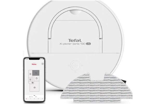 Odkurzacz Tefal RG9077 Xplorer Serie 130 robot sprzątający z pojemnikiem biały