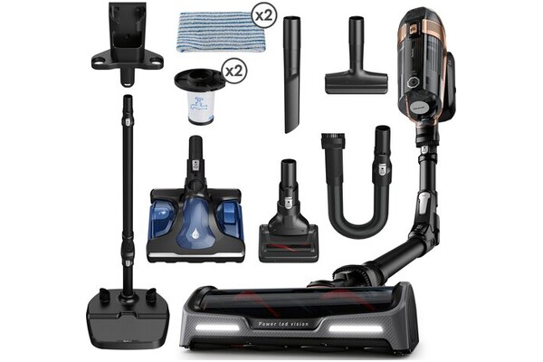 Odkurzacz Tefal TY99G1 X-Force 15.60 Flex pionowy z pojemnikiem czarno-złoty