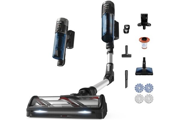 Odkurzacz Tefal TY9AC1 X-Force 13.60 Flex Aqua pionowy z pojemnikiem czarno-srebrny
