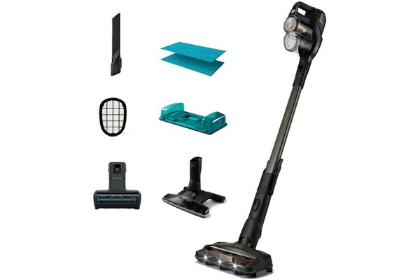 Odkurzacz Philips XC834701 Aqua Plus pionowy z pojemnikiem czarny