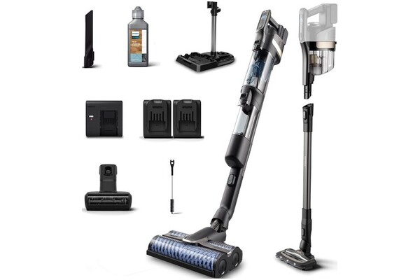Odkurzacz Philips XW938501 AquaTrio pionowy z pojemnikiem czarno-srebrny