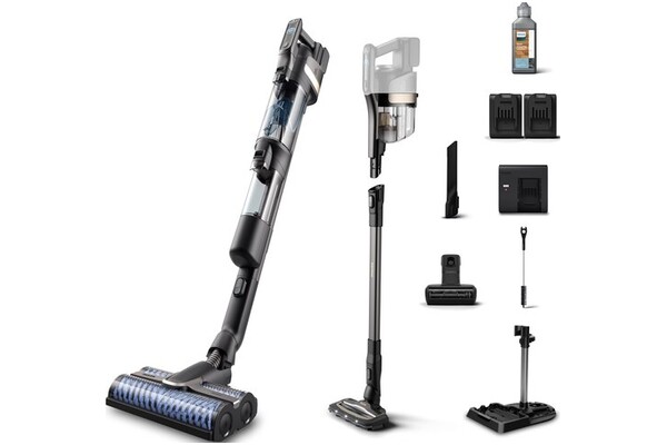 Odkurzacz Philips XW938501 AquaTrio pionowy z pojemnikiem czarno-srebrny