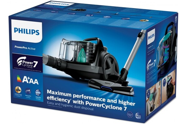 Odkurzacz Philips FC955009 PowerPro Active tradycyjny bezworkowy 750W czarny