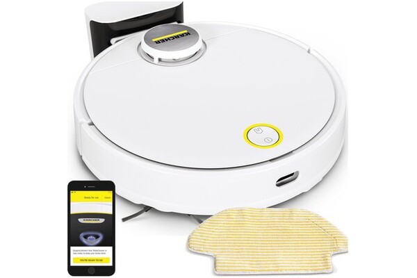 Odkurzacz Karcher RCV3 robot sprzątający z pojemnikiem biały
