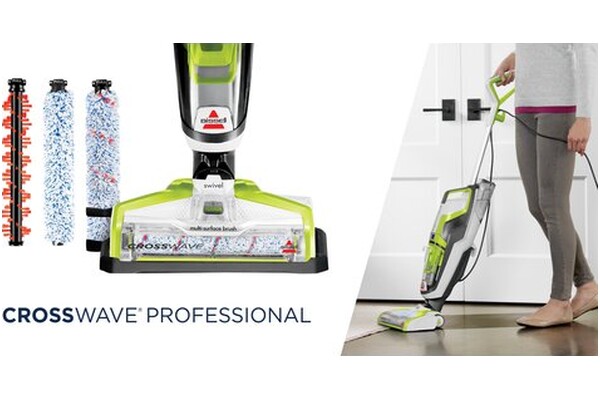 Odkurzacz BISSELL 17134 CrossWave Professional pionowy z pojemnikiem zielono-szary