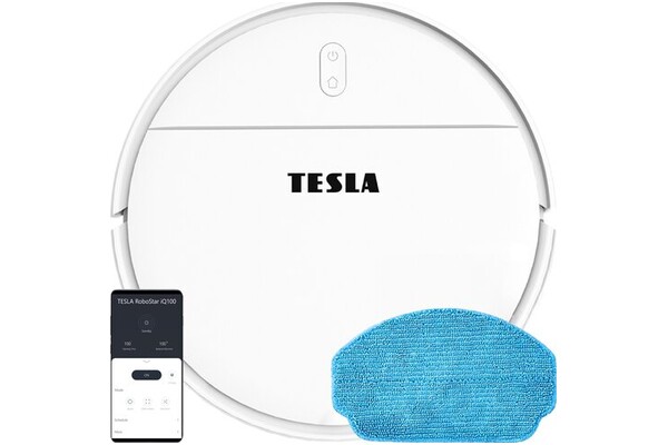 Odkurzacz TESLA IQ100 RoboStar robot sprzątający z pojemnikiem biały