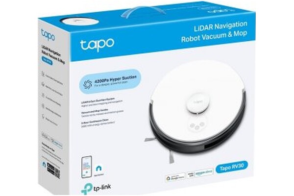 Odkurzacz TP-LINK RV30 Tapo Plus robot sprzątający z pojemnikiem 40W biały