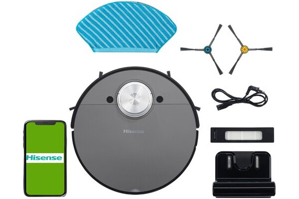 Odkurzacz Hisense RVCL144AB robot sprzątający z pojemnikiem czarny