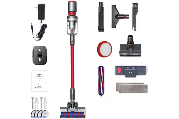 Odkurzacz PURON PU20 Mop Plus pionowy z pojemnikiem 400W czerwony