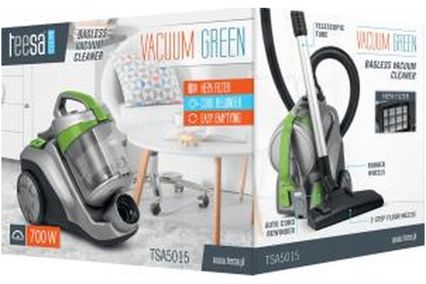 Odkurzacz Teesa TSA5015 Vacuum Green tradycyjny bezworkowy 700W szary