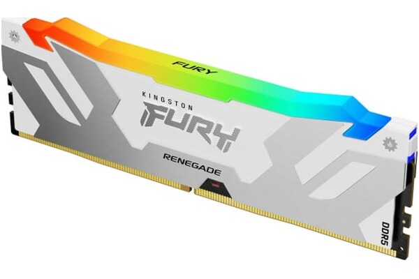 Pamięć RAM Kingston Fury White Renegade RGB 32GB DDR5 6400MHz Z radiatorem 1.4V 32CL