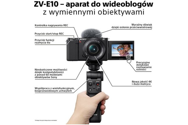 Aparat bezlusterkowy Sony ZV-E10LBD - czarny + 16-50
