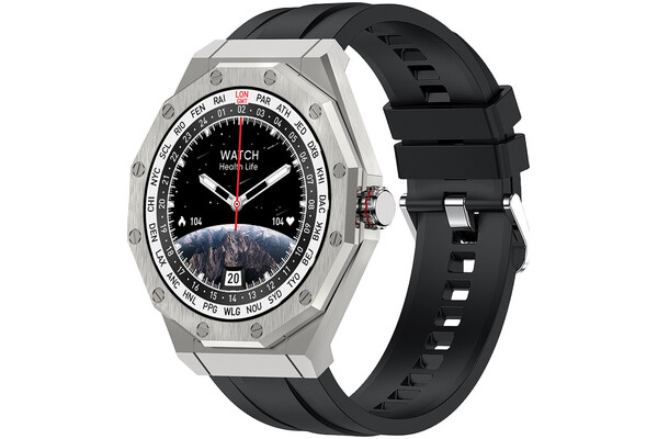 Smartwatch KIANO Watch 1.45" srebrno-czarny