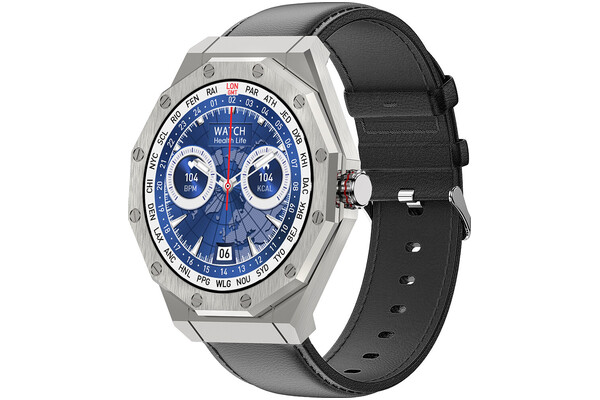 Smartwatch KIANO Watch 1.45" srebrno-czarny