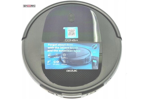 Odkurzacz Cecotec 160 Conga Connected robot sprzątający z pojemnikiem czarny