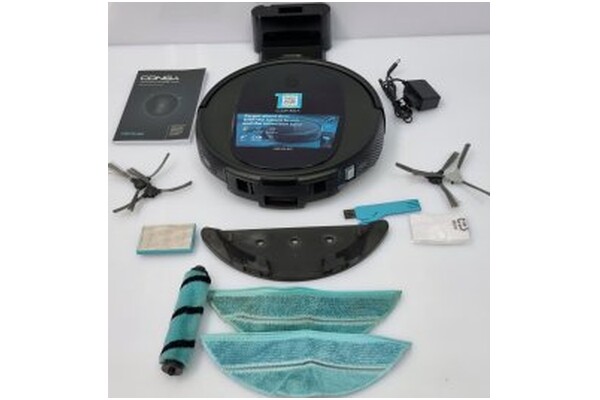 Odkurzacz Cecotec 160 Conga Connected robot sprzątający z pojemnikiem czarny