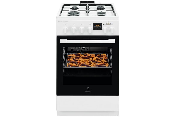 Kuchnia Electrolux LKK560203W płyta gazowa, piekarnik elektryczny