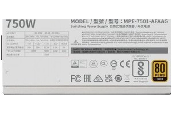 COOLER MASTER MPE-7501-AFAAG-3GEU MWE V2 750W ATX