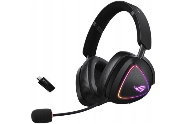 Słuchawki ASUS ROG Delta Nauszne Bezprzewodowe czarny