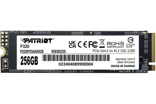 Dysk wewnętrzny Patriot P320 SSD M.2 NVMe 256GB