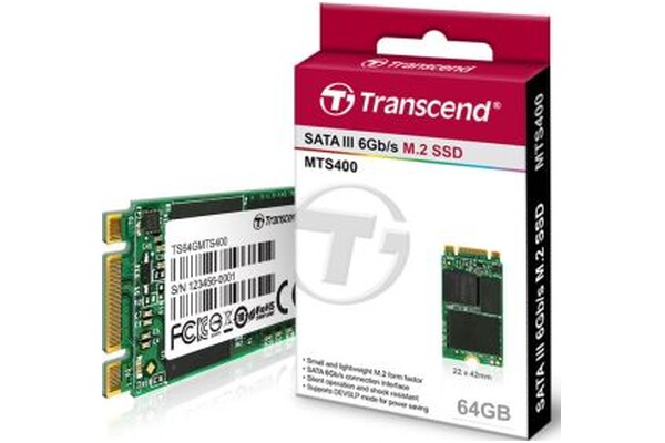 Dysk wewnętrzny Transcend TS64GMTS400 MTS400S SSD M.2 NVMe 64GB